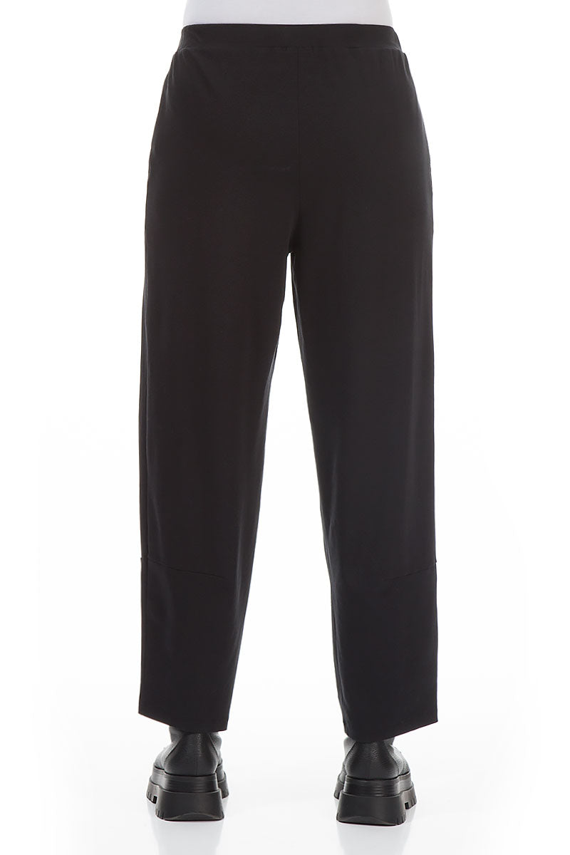 Black Cotton Track Pants 2