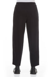 Black Cotton Track Pants 2