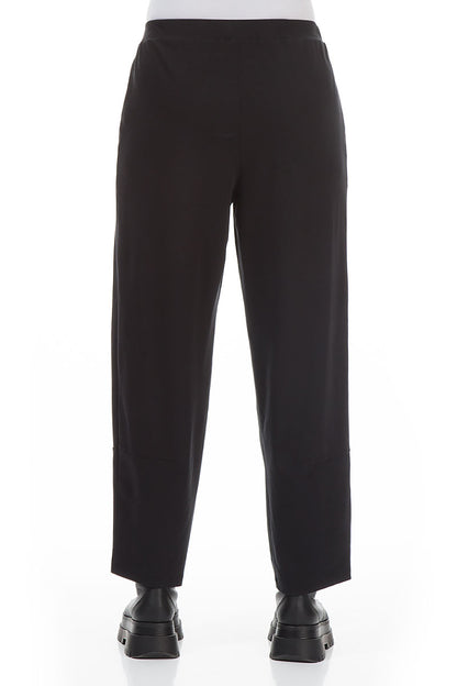 Black Cotton Track Pants 2