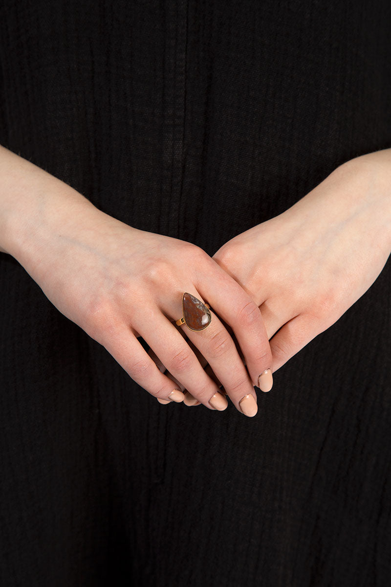 Bloodstone Heliotrope Ring