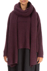 Extra Long Mulberry Wool Scarf 1