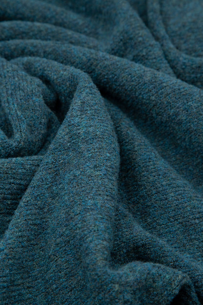 Extra Long Teal Soft Wool Scarf