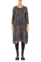 Feather Grey Cotton Midi Dress 1