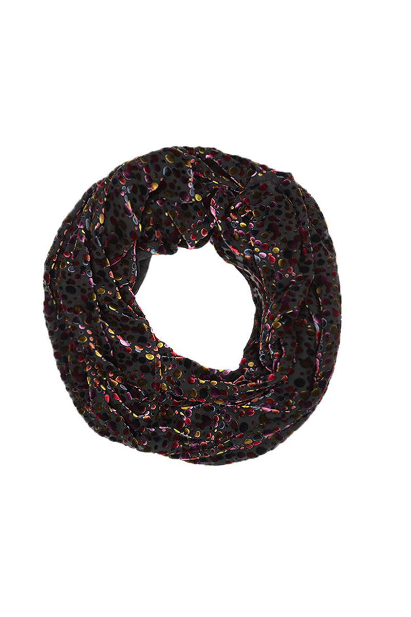 Festive Devoré Silk Velvet Scarf