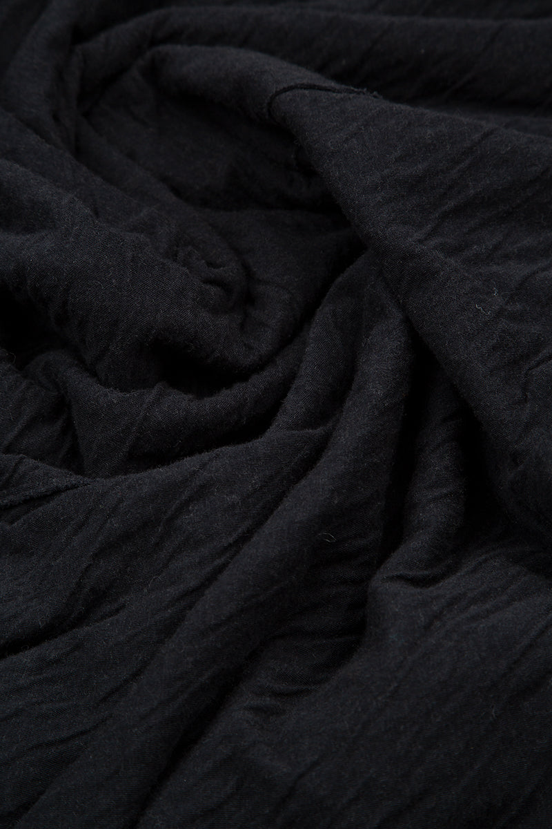 Flared Hem Grey Wavy Cotton Jumper 5