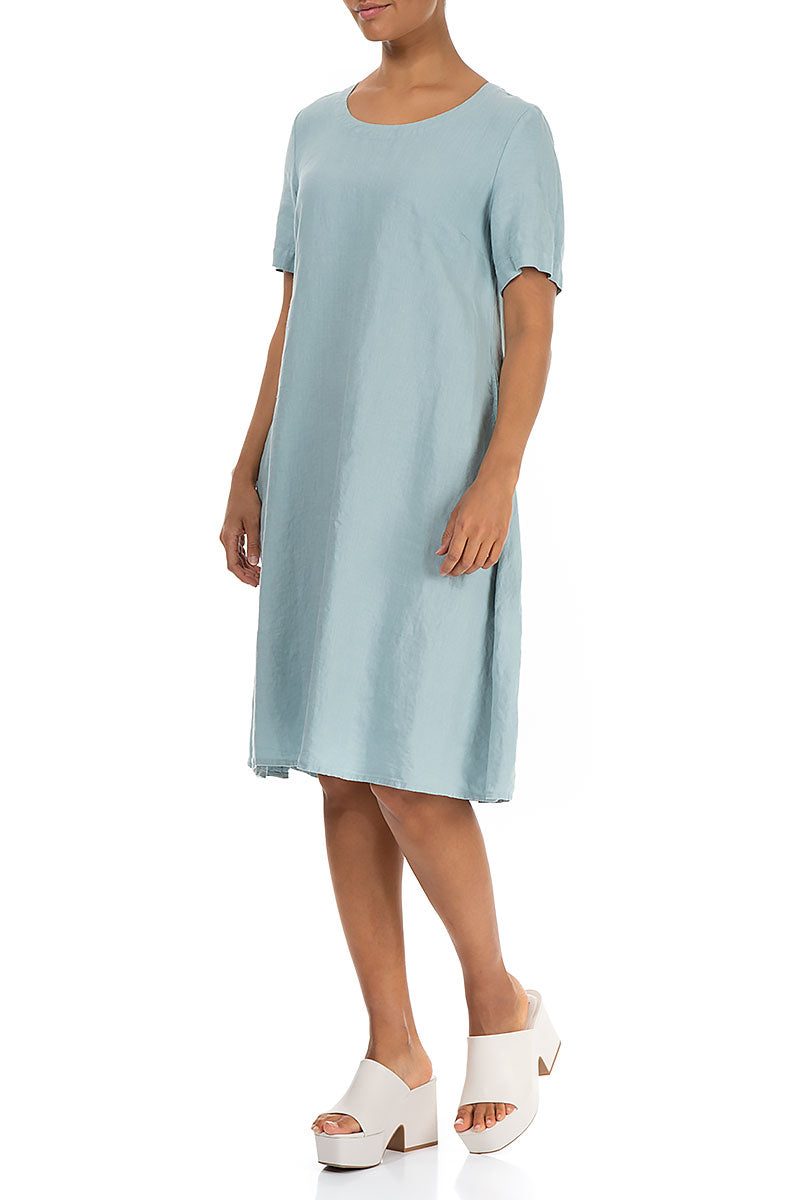 Flared Midi Breeze Linen Dress 4