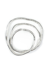 Flexible Silver Metal Necklace - Bracelet 1