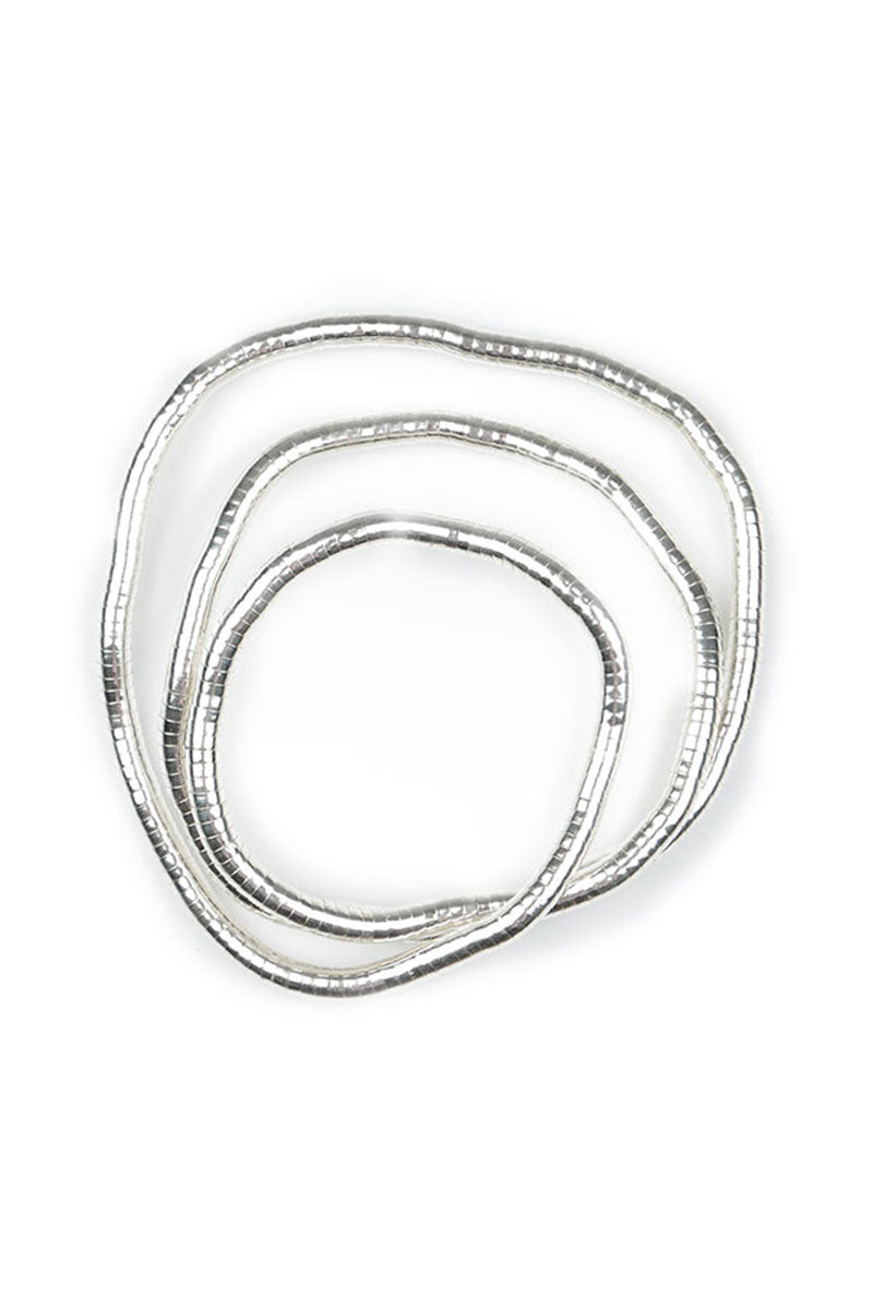 Flexible Silver Metal Necklace - Bracelet 1
