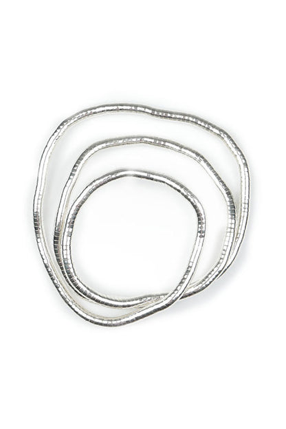 Flexible Silver Metal Necklace - Bracelet 1