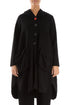 Hooded Oversized Black Jacket-Coat 1