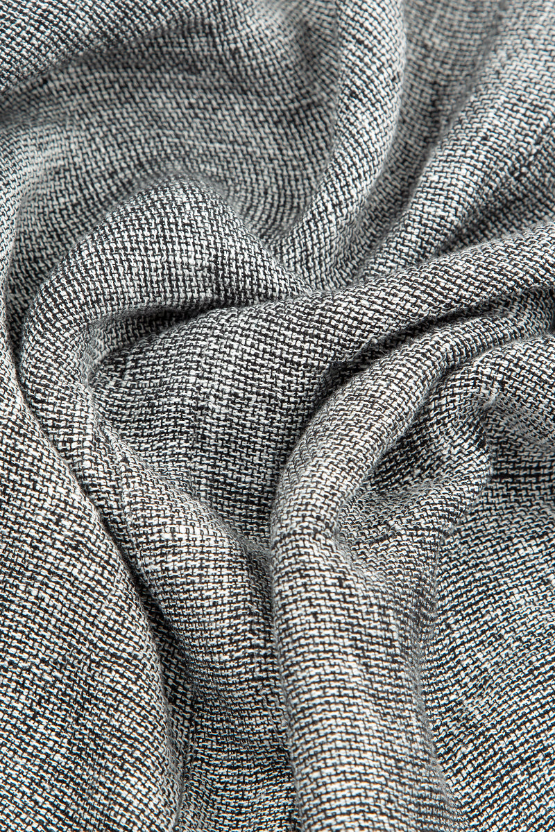 Grey Mélange Linen Jacket Blouse 5