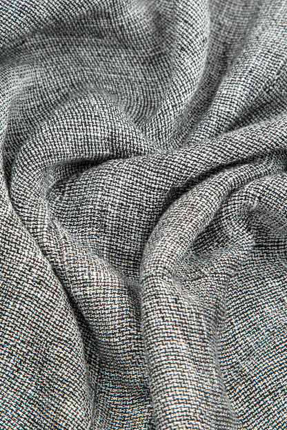 Grey Mélange Linen Jacket Blouse 5