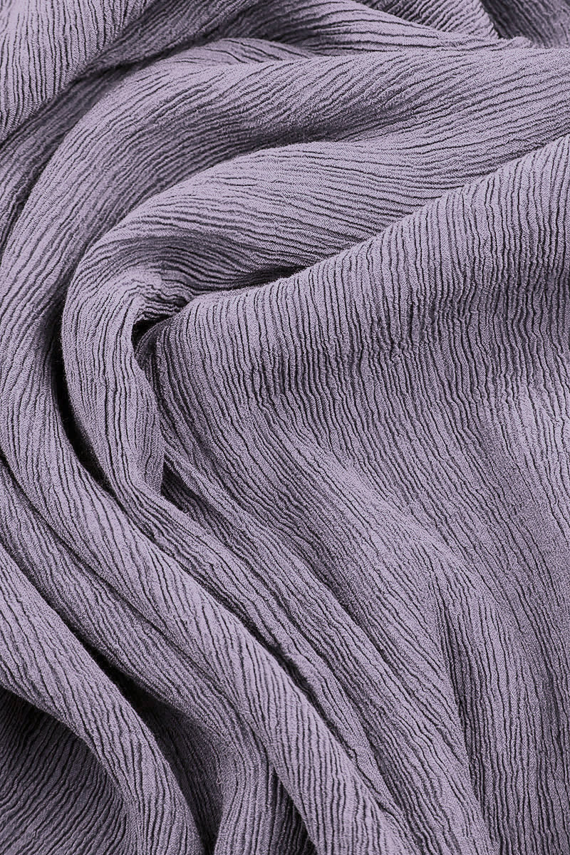 Straight Cropped Lavender Silk Viscose Trousers 5