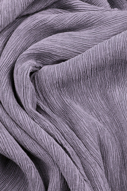 Straight Cropped Lavender Silk Viscose Trousers 5