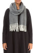 Light Grey Soft Merino Wool Scarf 1