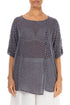Amethyst Dotty Silk Blouse 1