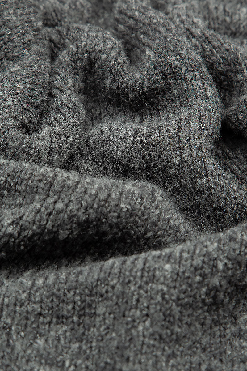 Extra Long Grey Wool Scarf 4