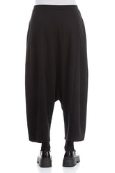 Loose Baggy Black Cotton Trousers 2