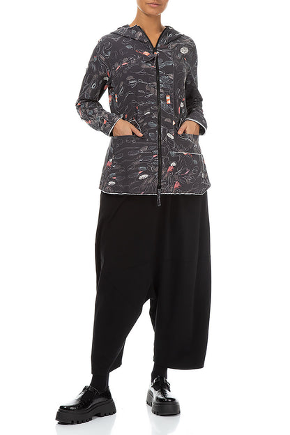 Loose Baggy Black Cotton Trousers 4