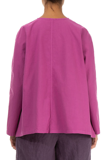 Loose Boxy Orchid Cotton Jacket 2