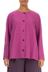 Loose Boxy Orchid Cotton Jacket 1