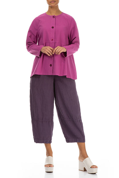 Loose Boxy Orchid Cotton Jacket 4