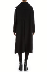 Black Light Wool Swing Coat 2