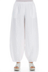 Loose White Linen Trousers 1