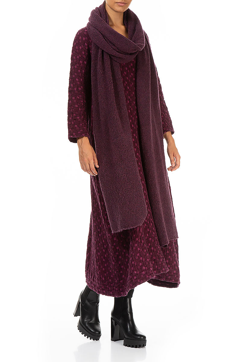 Extra Long Mulberry Wool Scarf 3
