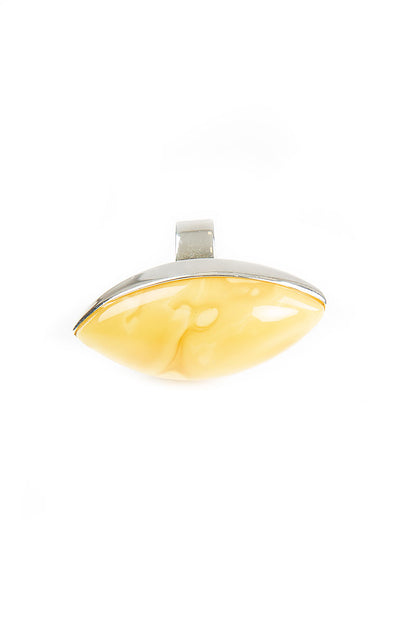 Marquise Yellow Amber Ring