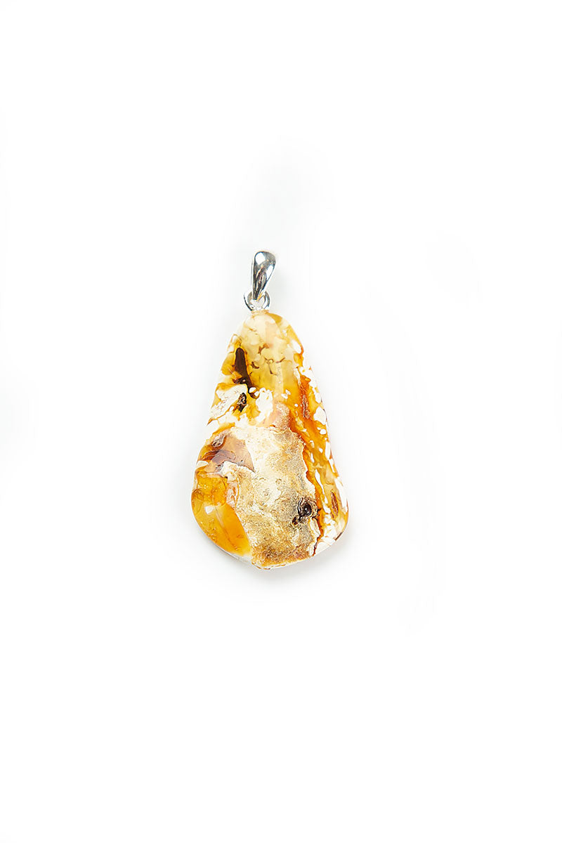 Natural Amber Drop Pendant