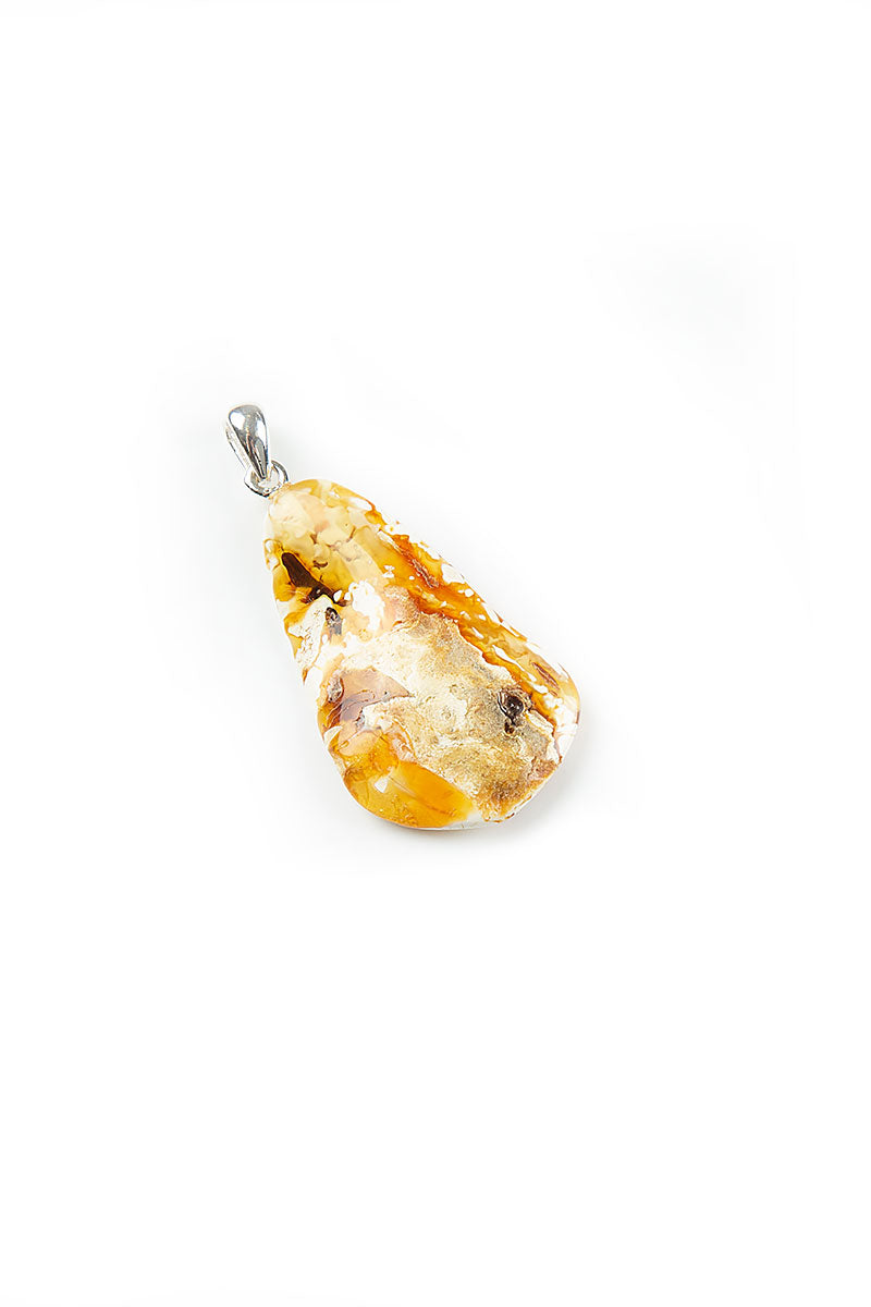 Natural Amber Drop Pendant