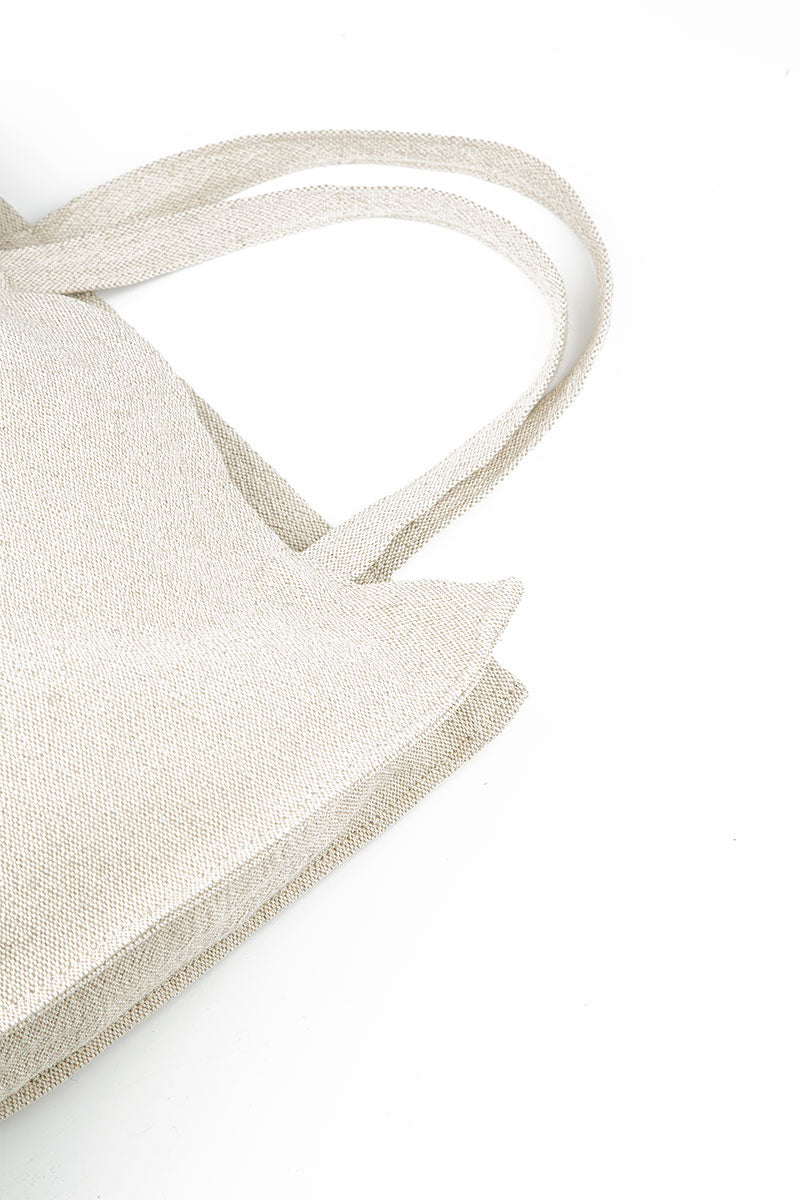 Natural Firm Linen Tote Bag