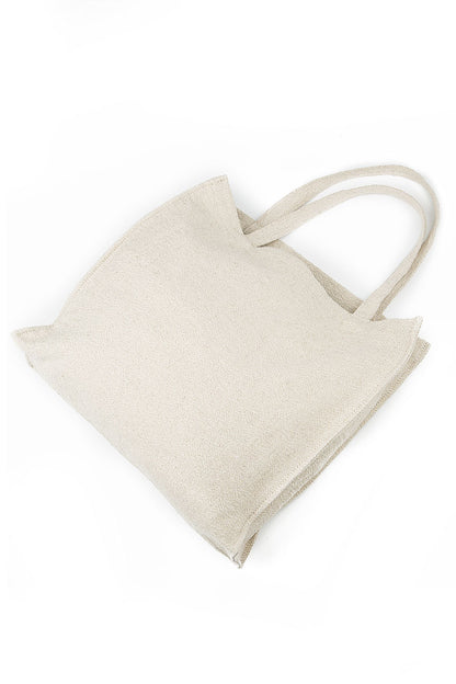 Natural Firm Linen Tote Bag