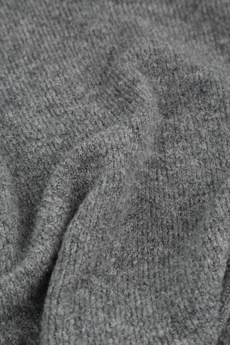 Pin Closure Grey Wool Cardigan 6