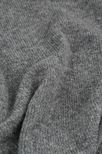 Pin Closure Grey Wool Cardigan 6