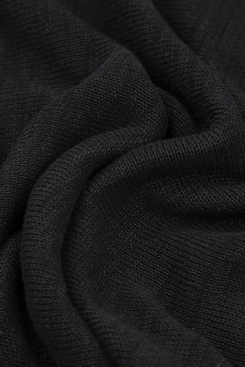 Pinhole Lines Décor Black Linen Jumper 5