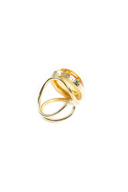 Queen Oval Amber Ring