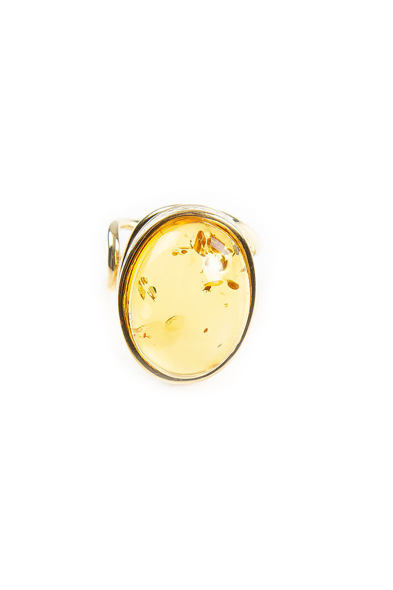 Queen Oval Amber Ring