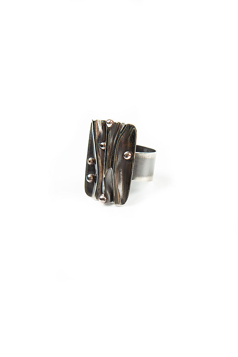 Raindrops Metal Ring