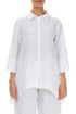 Relaxed White Linen Shirt - GRIZAS | Natural Contemporary Womenswear