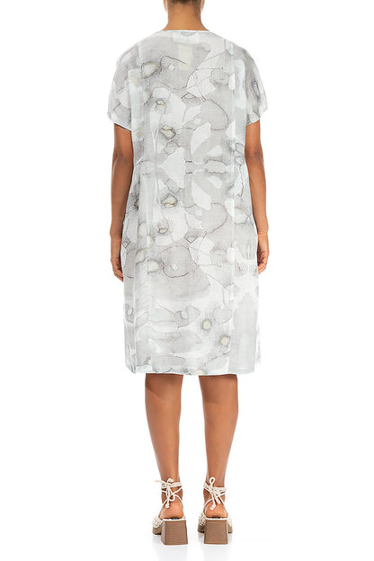 Ruched Camomile Linen Dress 3