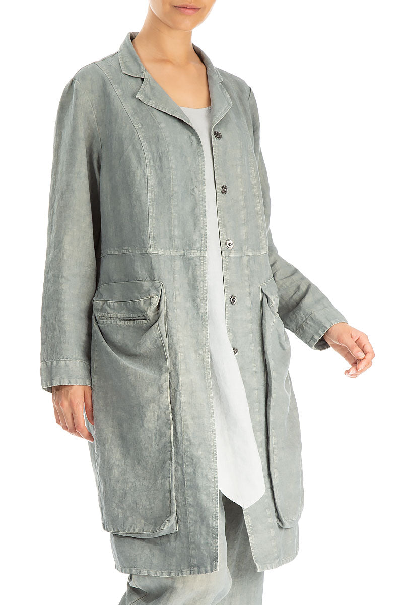 女性が喜ぶ♪ 新品 argue JACKET LINEN DYE DUSTY ANTIQUE テーラード