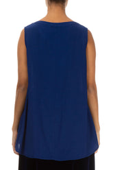 Sleeveless Sapphire Viscose Top 2