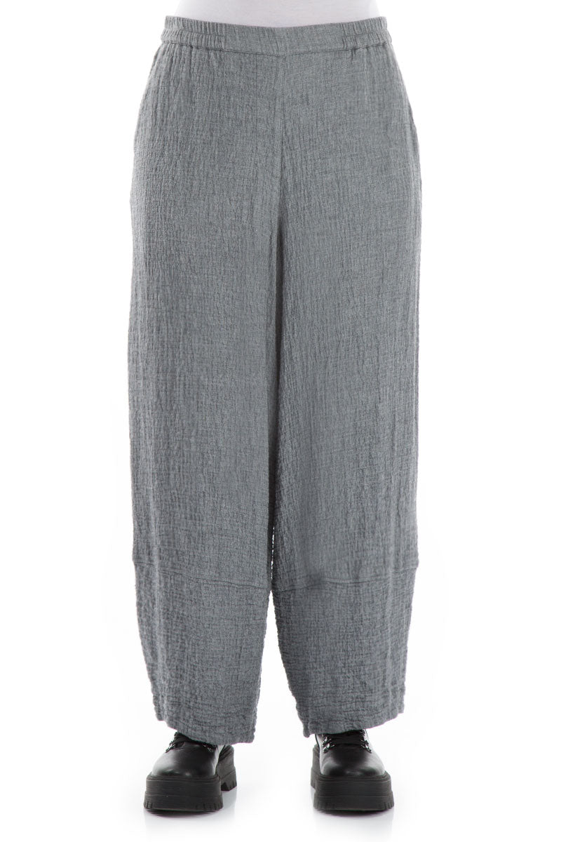 Loose Taper Grey Wool Trousers 1