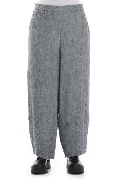 Loose Taper Grey Wool Trousers 1