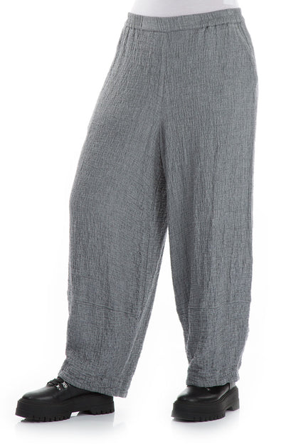 Loose Taper Grey Wool Trousers 3