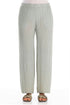 Straight Pistachio Silk Viscose Trousers 1