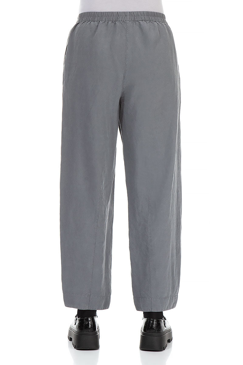 Straight Iron Silk Linen Trousers