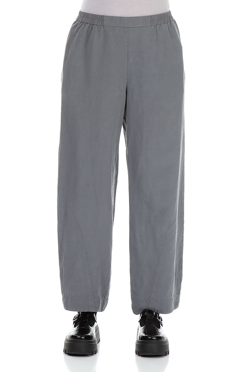 Straight Iron Silk Linen Trousers